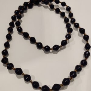 Finnkibu - Recycled paper bead necklaces - black