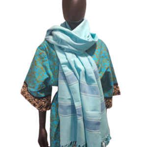 Hand woven classic cotton scarf