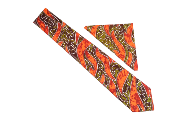 Wax print neck ties, Ankara ties